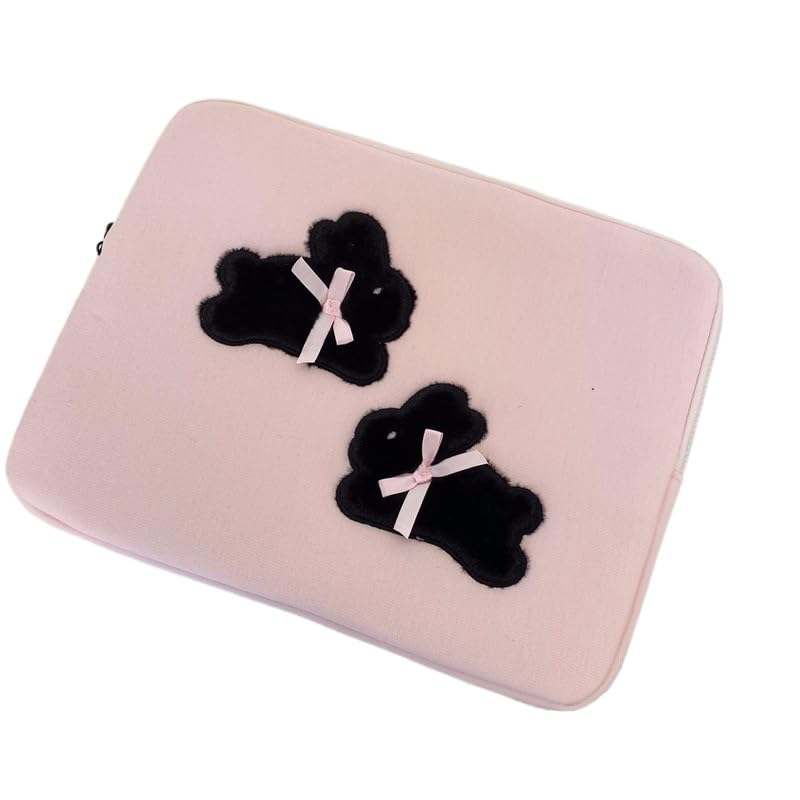 Funda acolchada para laptop con diseño conejo kawaii miniatura 1