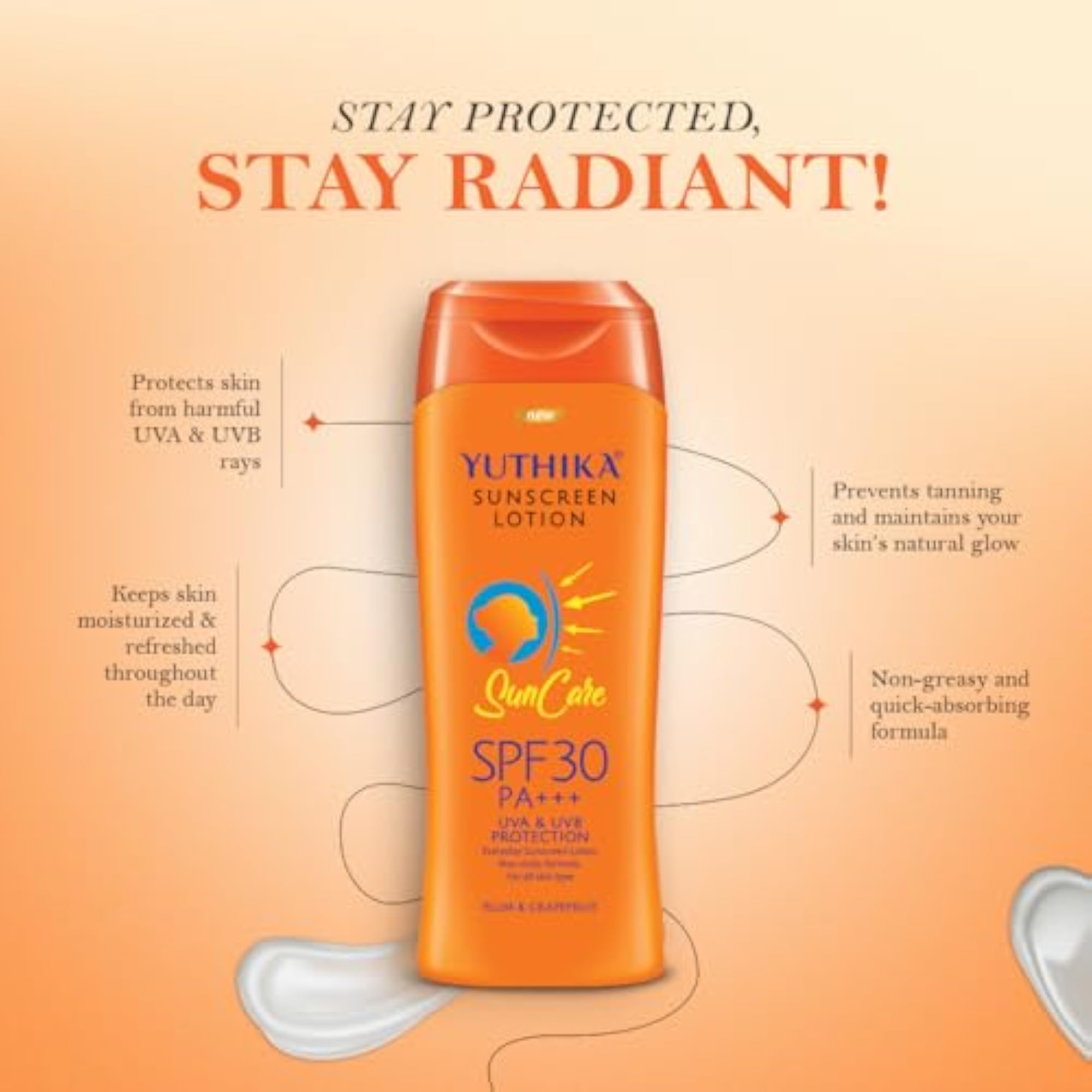 Almond Body Lotion with Sunscreen SPF 30, Nourishing Gift