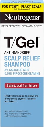 Neutrogena T/Gel Scalp Relief Anti-Dandruff Shampoo (150ml) With 3% Salicylic Acid, Suitable for Those Prone to Scalp Psoriasis and Seborrhoeic Dermatitis