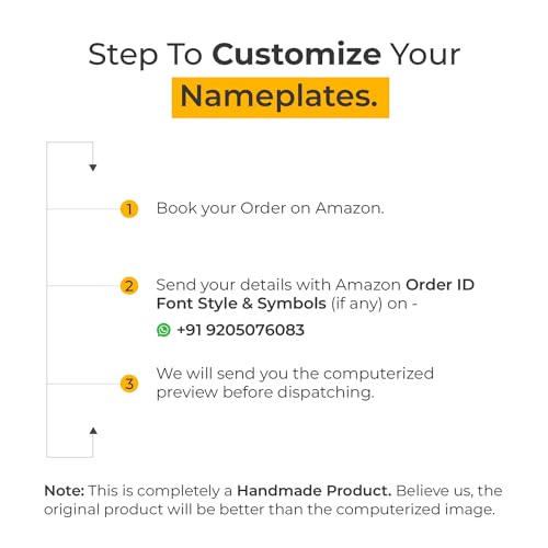 Image of BEE CREATIVE Laser Cutting Customise Name Plate for Home Entrance (Silver Elegance) | Modern Wooden Name Plate for Main Door, Indoor Name Board, Stylish Design for Flats, Apartments