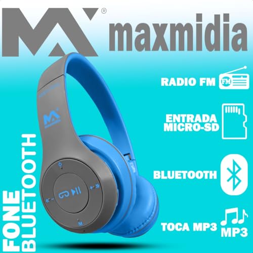 Fone de Ouvido Bluetooth Portátil Dobrável Wireless