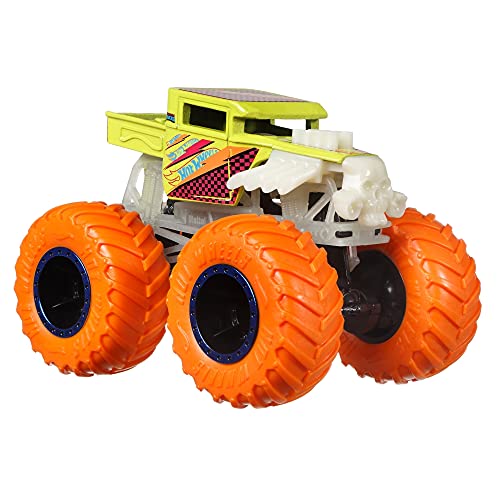 Mattel Hot Wheels Veículo de Brinquedo Brilha no Escuro 1:64 Surpresa, Modelo: HCB50, Cor: Multicolo