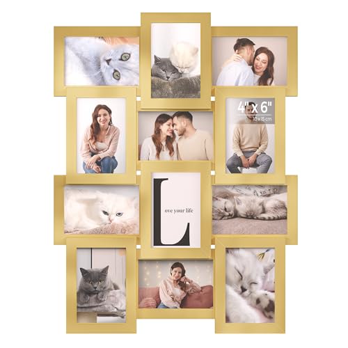 SONGMICS Collage Picture Frames, 4x6 for Wall Decor, Multi Family