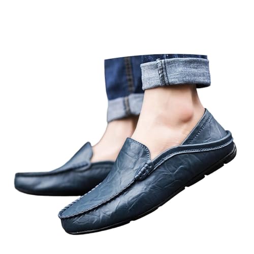 Mocasines de cuero para hombre ideales para zapatillas de negocios casuales