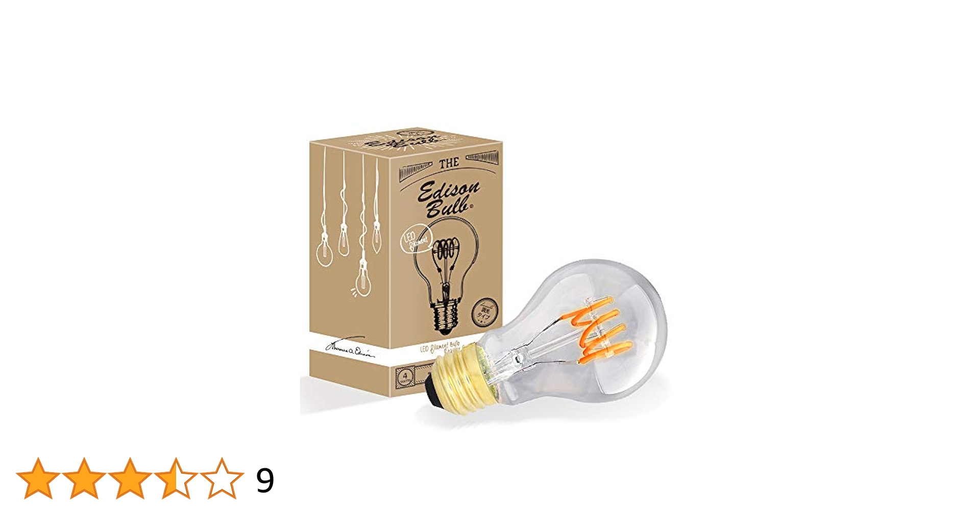 Amazon | E26 調光器対応 エジソンバルブ LED電球 スパイラル