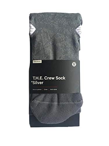 LULULEMON T.H.E. CREW SOCK SILVER - ASGY/SESL (M/L)
