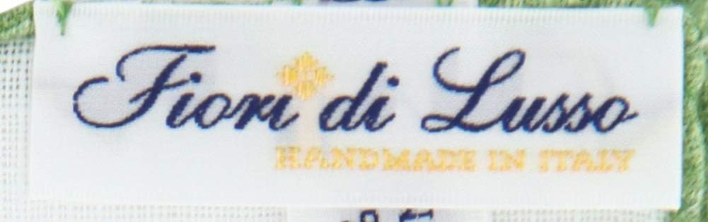 Fiori Di Lusso New White Geometric Pocket Square - 12" x 12"
