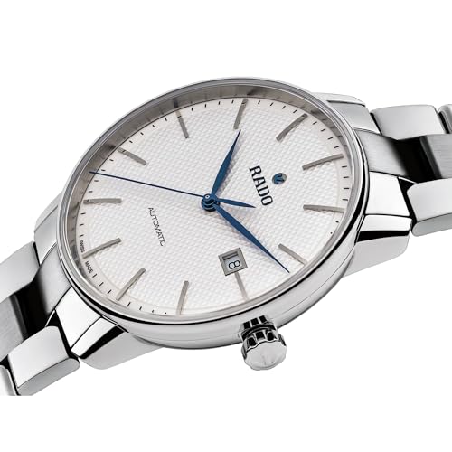 Rado Unisex Coupole Classic Stainless Steel Swiss Automatic Watch, White (R22876013)2