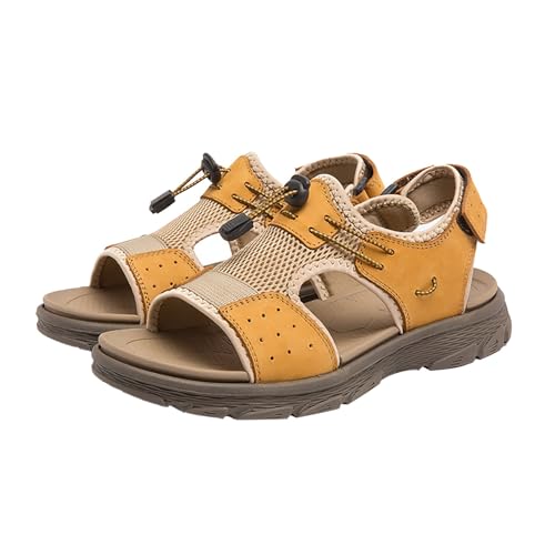 Sandalias de senderismo para hombre, deportivas, correa ajustable, sandalias deportivas, antideslizantes, sandalias de exterior, parte inferior gruesa, zapatos de senderismo para verano, ligeras