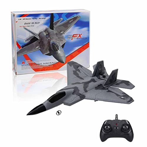 Eayaele Foam F-22 Rc 2 Ch Remote Control Fighter Jet Plane Airplane Toy For Adults Kids Boys Beginners Easy Ready To Fly(Camouflage) #TOP5
