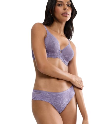 Slip Brazilian01 Triumph Amourette Charm en dentelle lilas extensible taille 48