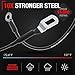 Tailgate Support Cable Replacement Set, Rear Driver & Passenger Side - Compatible with 1995-2004 Toyota Tacoma - Tail Gate Support Cable Straps, Metal 14-9/16