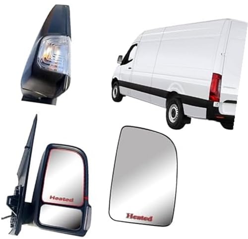Verre de rétroviseur brisé Sprinter W907 miroir droit dégivrant avec support