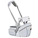 FEIFAN Porte-bébé, Design Ergonomique Hanche siège pour bébés, Porte-Multi-Fonctionnelle écharpe Porte-bébé, Le Carrier Safety Sac à Dos,Gris