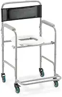 Cadeira de Banho Reforçada e Higiênica com Encosto – Para Idosos, Adultos e Obesos até 130kg | Modelo D30