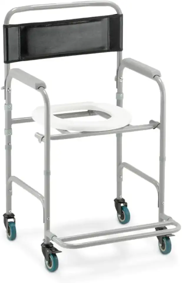 Cadeira de Banho Reforçada e Higiênica com Encosto – Para Idosos, Adultos e Obesos até 130kg | Modelo D30