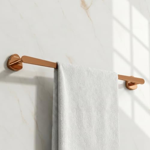 Image of Plantex J4 Stainless Steel 24 Inch Towel Rod for Bathroom /Towel Holder in Bathroom /Towel Holder /Bathroom Accessories (PVD Rose Gold Finish) Angel