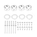 Acouto Hood Pins Kit Universal Racing Sport Bonnet Hood Pins Lock Kit for Racing Sport Car(Black)