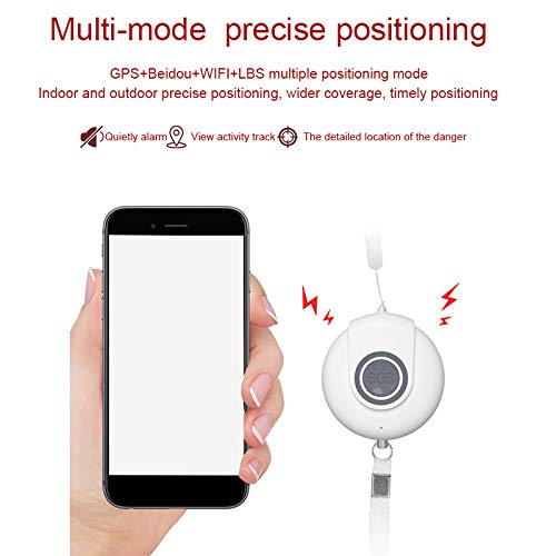 BotóN de PáNico InaláMbrico SOS para Ancianos de Emergencia Collar de SOS BotóN de Alarma de PáNico Alerta de Sonido para Personas Mayores Desactivar