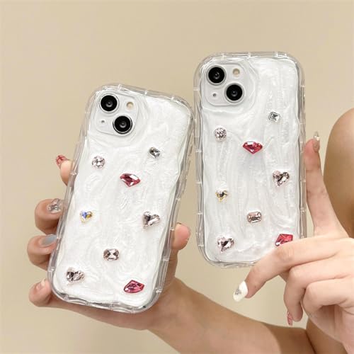 Coque antichoc iPhone 15 diamant rouge contre chutes et rayures - 2