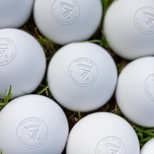 CRANKSHOOTER Lacrosse Practice Balls, Qty 120 (1 Case, 10 Dozen) These are NOT Game Balls (White)