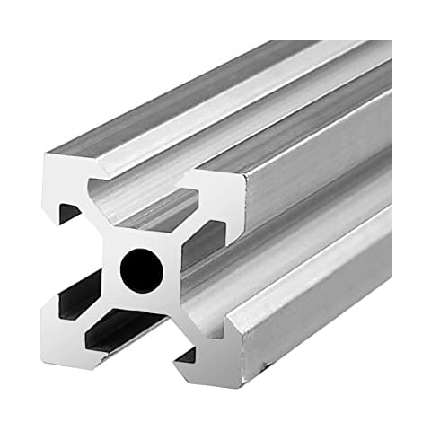 VORXEON 9Pcs Silver Anodized Aluminum Profile Extrusion Linear Rail V Slot 2020 for 3D Printer and CNC DIY Laser Engraving Machine Cover