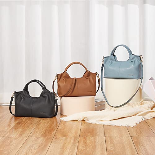 Image of BOSTANTEN Hobo Bags for Women Faux Leather Purses and Satchel Shoulder Bag Bucket Handbags Large Hobo Purse with Tassel -Choice Color.