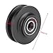 FTVOGUE 2PCS U- Wheel U Type Bearing Pulley Roller Bearing Sliding Door Floor for Driving Mechanical Equipment Doors and Windows