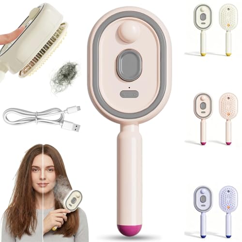Cepillo eléctrico de vapor para cabello recargable USB miniatura 1