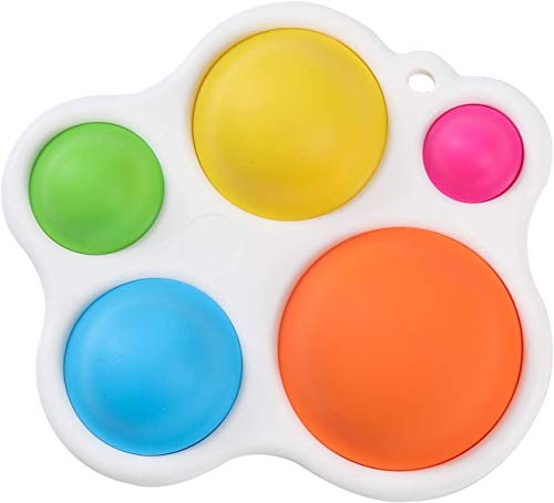Okaqi Fidget Toy Baby Kids Sensory Toys | Five Push Dimple Fidget Toy | Boy Girl Toy for All Ages | Simple & Great As ADHD and Autistic Use