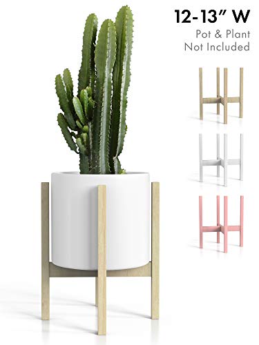 Mid Century Modern Plant Stand - Fits Large 12 & 13 Inch Planter