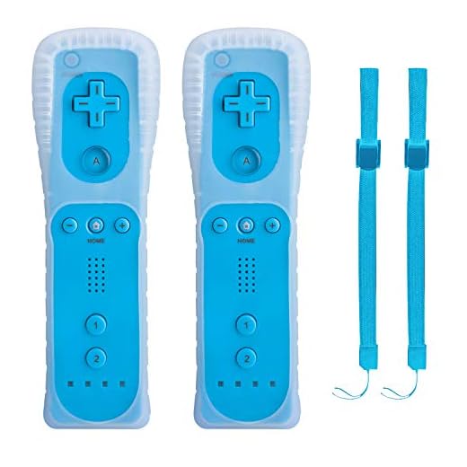 TechKen 2 Manettes WII Gauche Télécommande Jeu Wii Manette avec Manchon en Silicone, sans Motion Plus