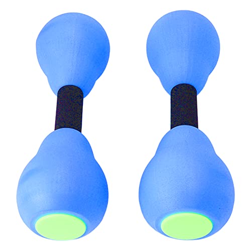Loboo Idea Mancuernas acuáticas flotantes para construcción muscular de secado rápido, peso de agua, color azul para fitness