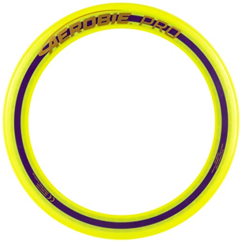 Aerobie Pro Flying Ring Wurfring mit Durchmesser 33 cm, gelb, für Erwachsene und Kinder ab 5 Jahren (TOGGO Toys 2022)