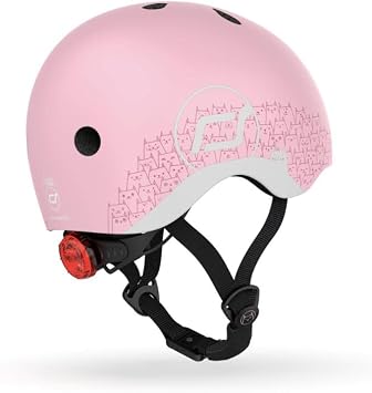 Scoot & Ride and Helmet Reflective Baby Helmet XXS-S Pink 181206-96496
