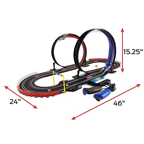 Slot Car Race Set B/O Sart Super Loop Sonic & Shadow Slot Car (Approx. 18 Feet Tracks) #TOP1