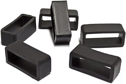 Miniatura 7 de 6 unidades de correa de reloj para cinturón de resina, anillos de sujeción de repuesto para correa de reloj de silicona y goma, retenedor de cierre