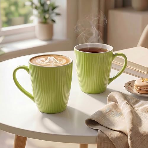 Image of U.P.C. U.P.C.Milk Mug Set of 2 | Ceramic & Bone China Coffee Milk Cups | Designer Printed Tea Coffee Mug Set | Large Capacity Milk Mugs | Microwave Safe Cup Set | Kitchen Drinkware Gift Set