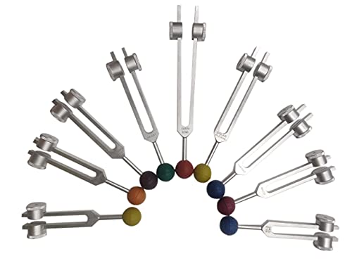 Chakra Tuning Forks Set Of 9 Weighted #TOP1