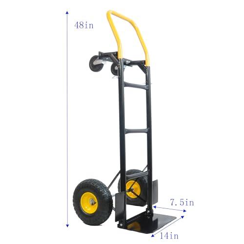 Carretilla de mano robusta 330 lb con neumáticos inflables miniatura 3