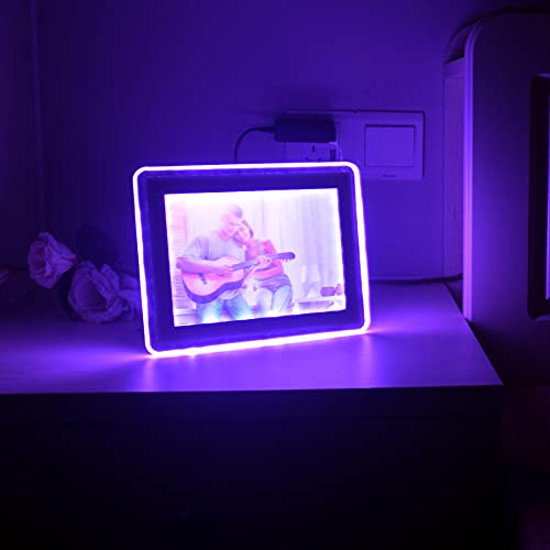 Kosobo Rgb Backlit Acrylic Picture Frame 5 X 7, Wedding Photo Frame, Lights Up Your Photos And Creates Atmosphere By Colorful Lighting. #TOP1