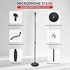 Pyle Mic Stand Microphone Holder – Adjustable Gooseneck Floor Stand with Round Base, 5/8" Adapter & Tension Knob for Studio, Stage, Recording, Speech & Live Performance Use #1