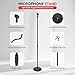 Pyle Universal Microphone Stand - M-6 Mic Holder USA Standard Adapter and Height Adjustable from 31.5” to 60” Inch High w/ Pivotable Gooseneck Mount - Heavy Duty Clutch Tension Knob PMKS32