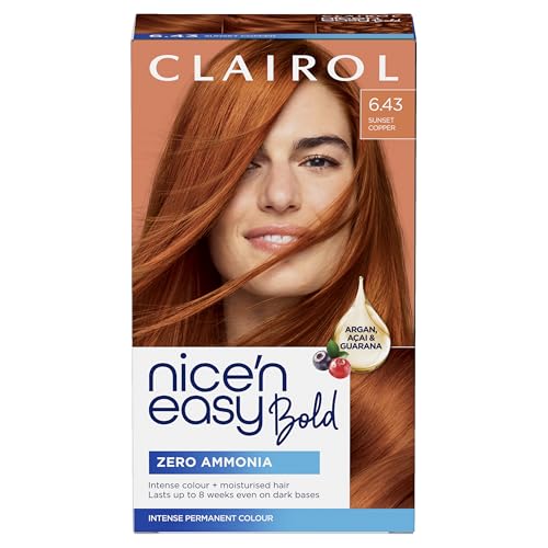 Clairol Nice N Easy Permanent Bold Zero Ammonia Hair Dye 6.43 Sunset Copper
