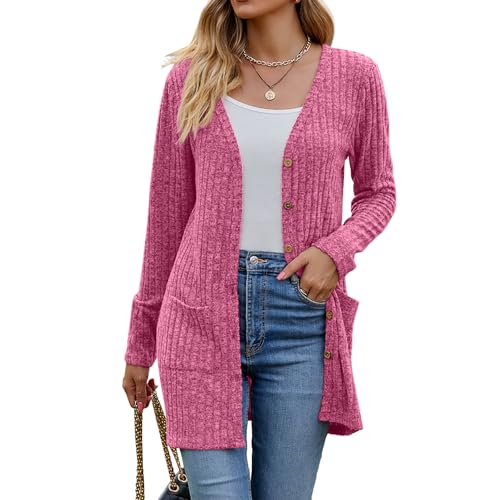 Image of Witsmile Womens 2026 Spring Fashion Cardigan Lightweight Soft Knit Long Top