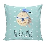 100% MR. & MRS. PANDA - 40x40 Kissen Eule Matrosen - Maße 400mm x 400mm x 50mm - Die erfolgreiche Marke Mr. & Mrs. Panda steht mit über 500.000 Fans auf den sozialen Medien und über 100.000 Bestellungen für besondere Qualität, Kundenservice und Einzigartigkeit.