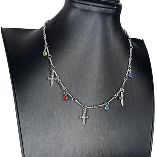 Collier croix gothique en acier titane durable et raffiné - 5
