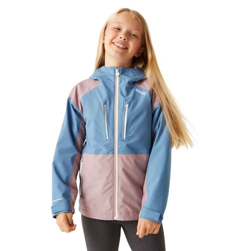 Childrens/Kids Highton V Full Zip Hoodie (15-16 Years) (Coronet Blue/Heather)