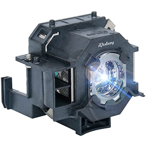 iQubay ELP41 / V13H010L41 Replacement Projector Lamp for Epson ELPLP41 Powerlite Home Cinema 700 77C 78 S5 S6 W6 EMP-260 77C S5 S52 X5 X52 X6 EX21 EX30 EX50 EX70 H283A H284A with housing