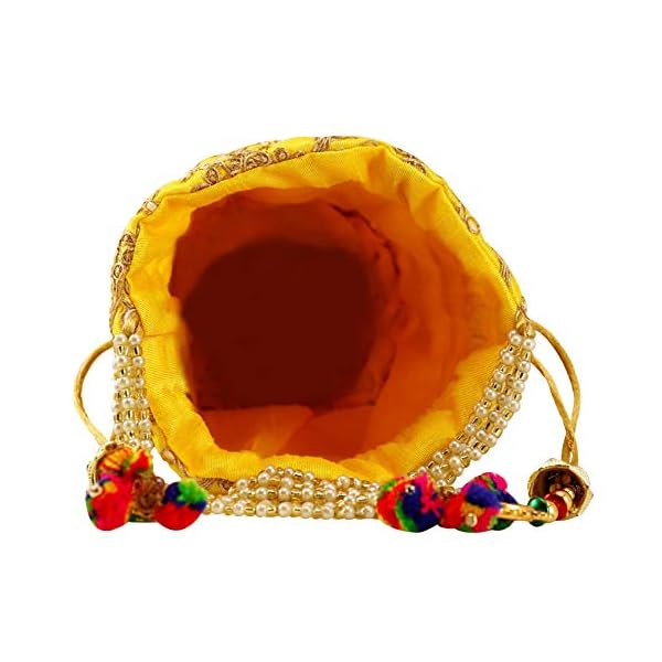 FILORA Women's Ethnic Rajasthani Potli Bag, Pouch Potli Purse for women and Girls - Image 4